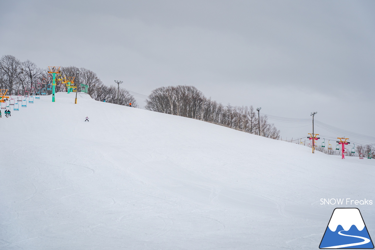 北海道グリーンランドホワイトパーク｜平日の午後。静かなゲレンデをのんびり滑る、という贅沢。